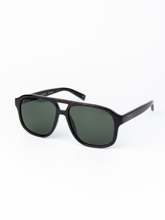 Gucci Women Sunglasses Havana Green Pilot GG1856S 002 NEW AUTHENTIC main image 4